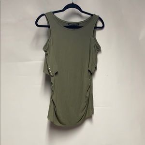 White House Black Market Shoulder-less Top Size S